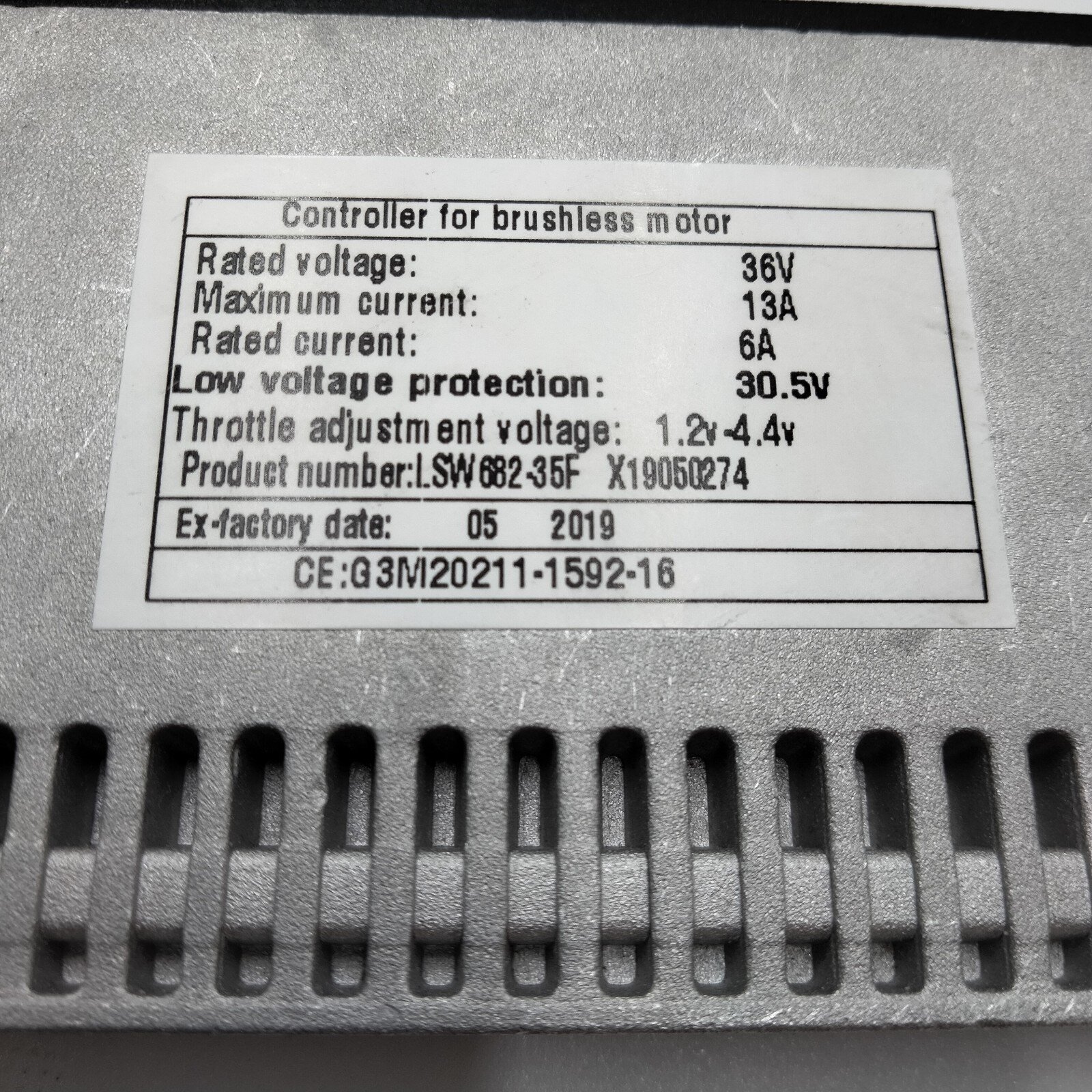 Elektronikkboks for EvoBike Sport 250W med flaskebatteri 2017-2018