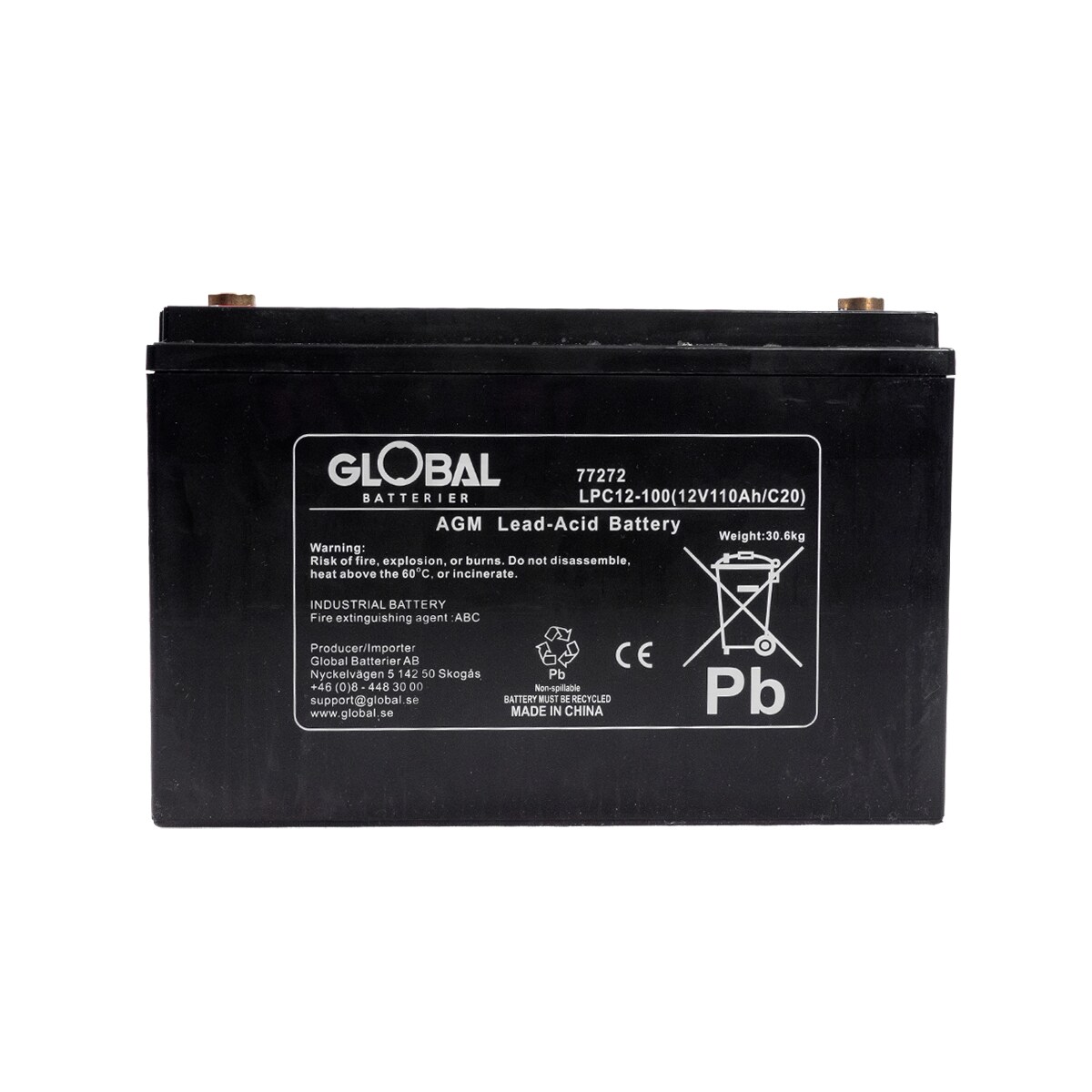 Batteri 12V 100Ah AGM